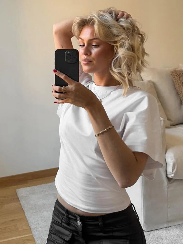 Top Corset Crop Gris