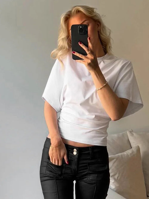 Top Corset Crop Gris